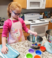 Unicorn/Doughnut Apron with silicone cupcake liners