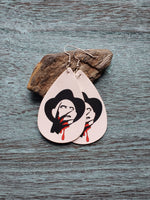 Horror film earrings